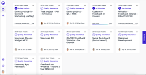 Manage multiple feedback projects for Quality Assurance, User Acceptance Testing, Customer Experience and Customer Feedback.