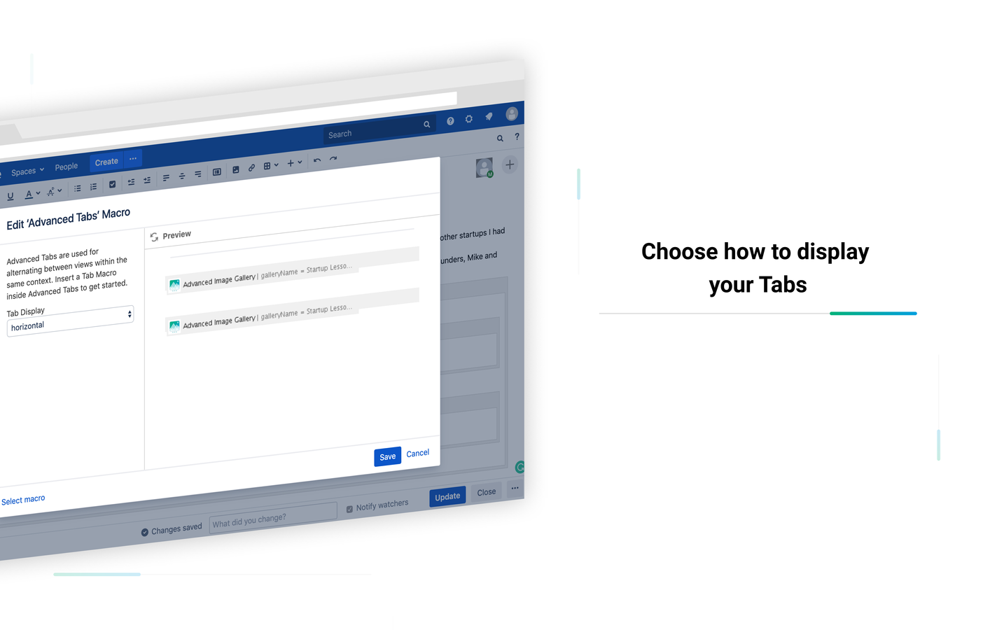 Easily insert and edit your content