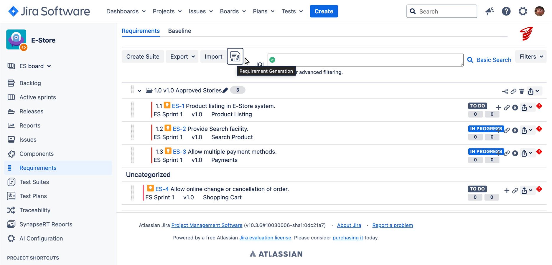 Use your preferred AI model to turn simple inputs into comprehensive requirement definitions.