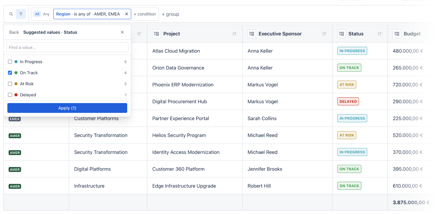 Combine multiple conditions to quickly explore and narrow down complex datasets.