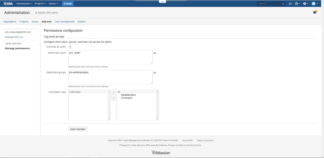 Administrative options