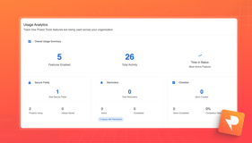 Worried about messy UX? Our app has many features, but you stay in control. Track usage analytics to see what’s actually being used, then simply disable the tools you don't need to keep your workspace clean. (210 znaków)