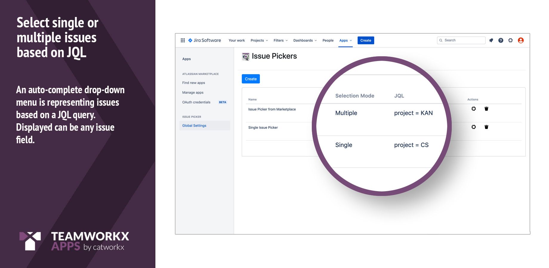 Select Single or Multiple Issues Based on JQL