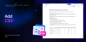 Turn CSV data into clear, readable tables