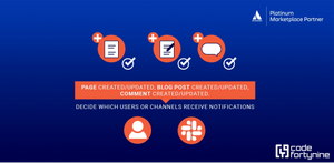 Setup notifications in a Space by specifying the channels and users to notify.
Customize Slack notifications with maximum flexibility.
Decide which types of updates should be included in the notifications.