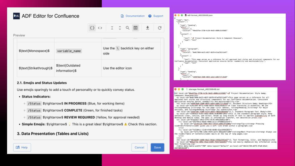Preview before Save & Download as TXT or JSON