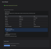 Merge Result Screen