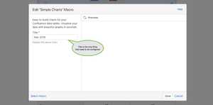 Title is the only option that need to be configured