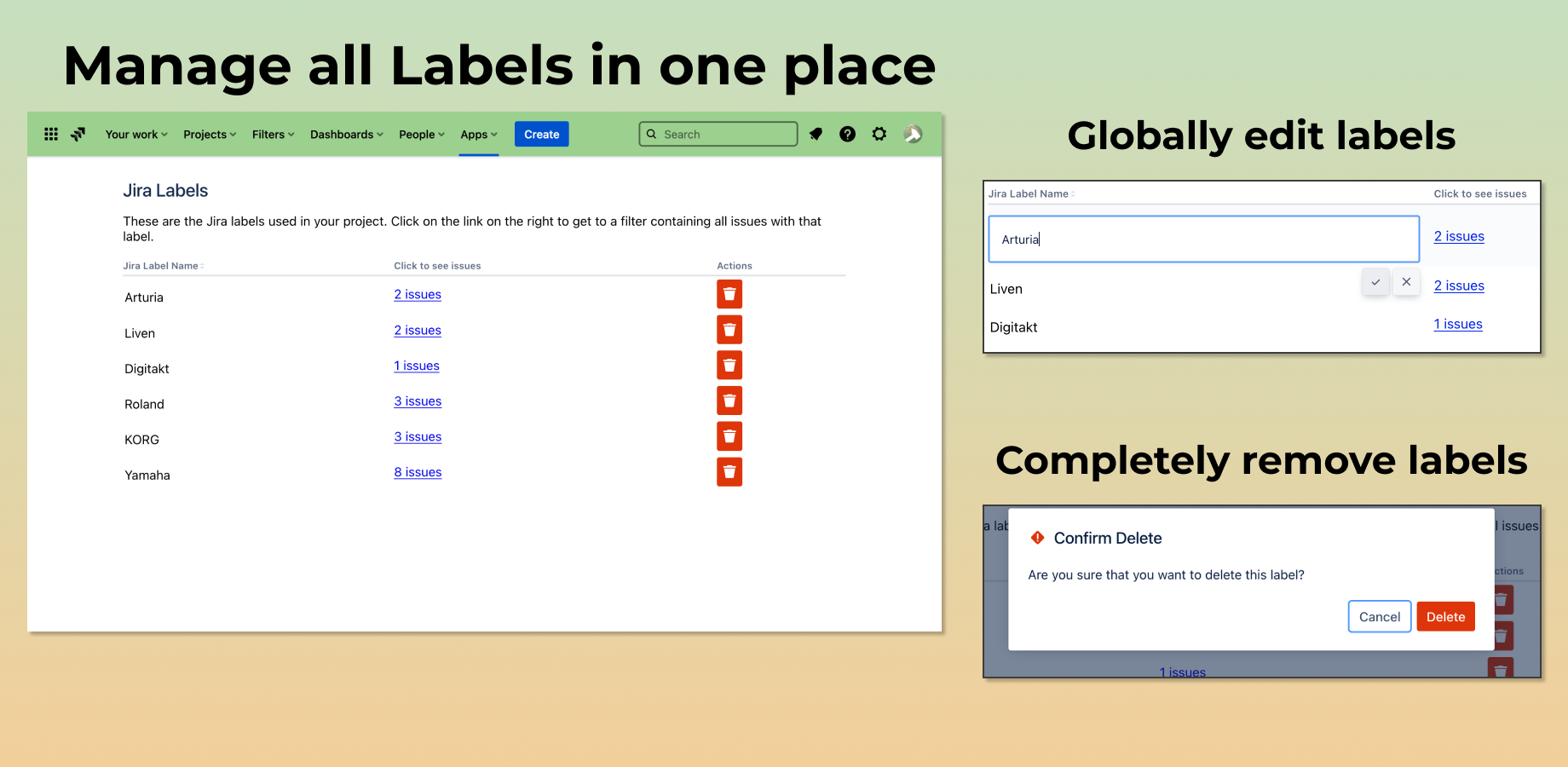 Manage Jira labels
