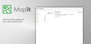 Add the Mapit gadget to your Jira Dashboards