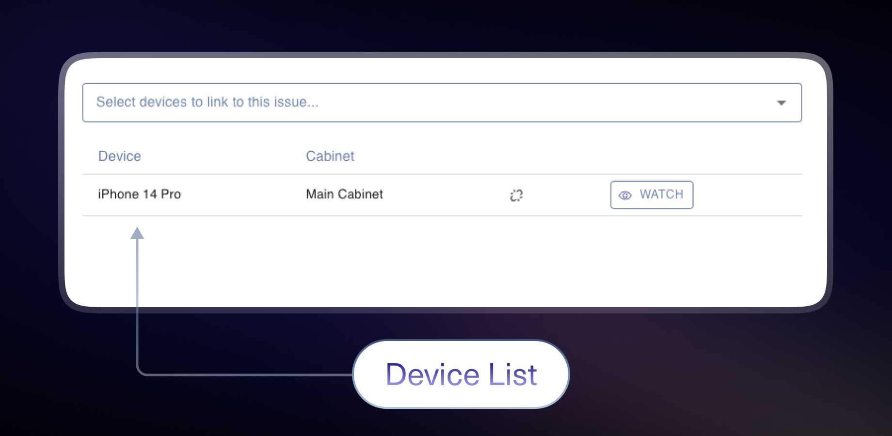 Device list