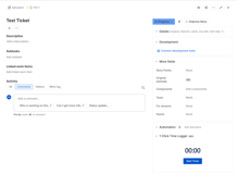A simple timer to log time for an issue, rounds up to a minute if time logged is under that threshold
