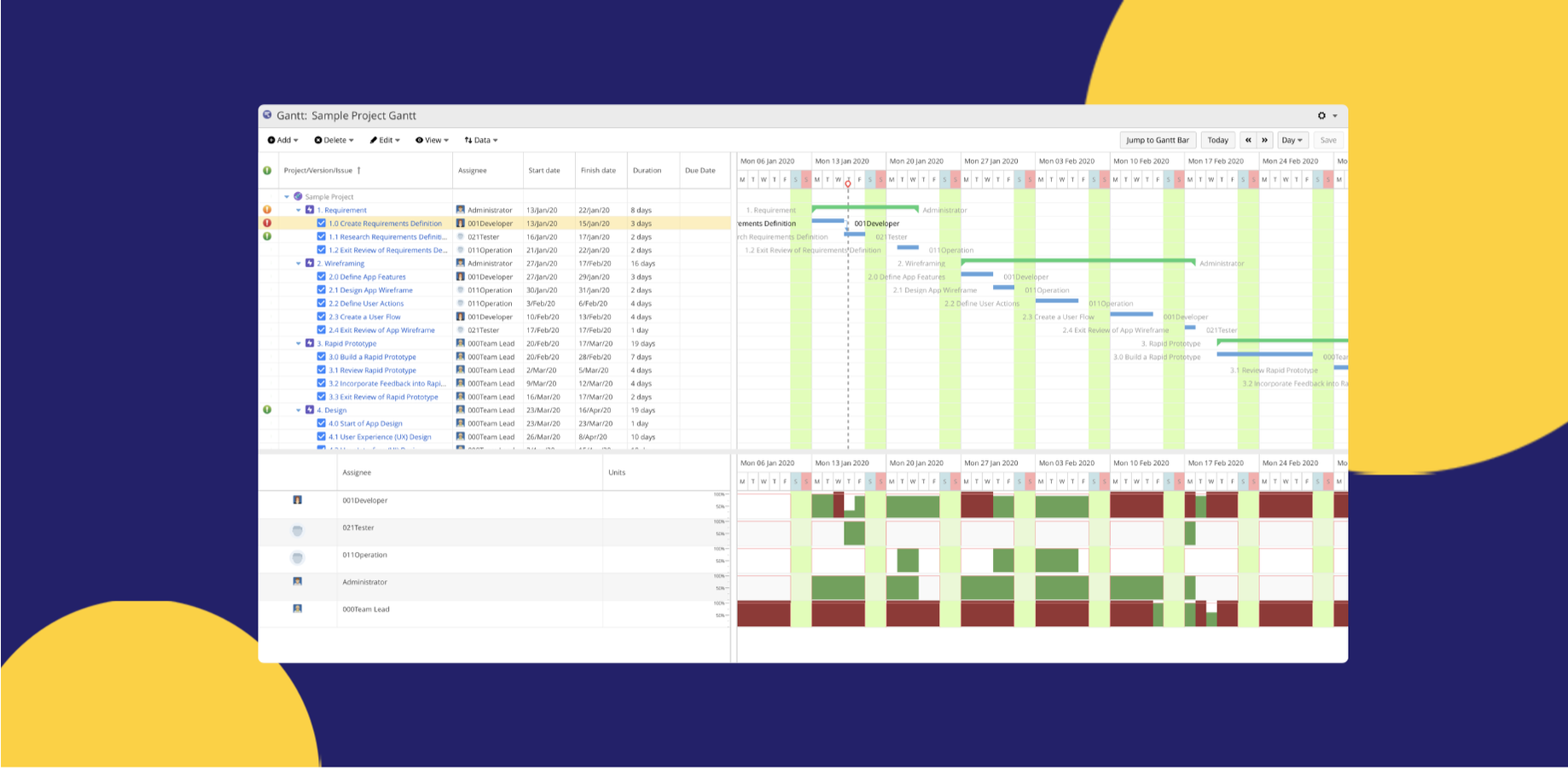 No matter the size of projects and teams, manage them all easily using WBS Gantt-Chart for Jira. With ultra-fast load times and efficient management tools, you’re on your way to accomplishing your project goals!
