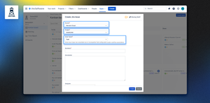 Provide source, project, and issue type, and you will create a new issue in a particular project in remote Jira.
