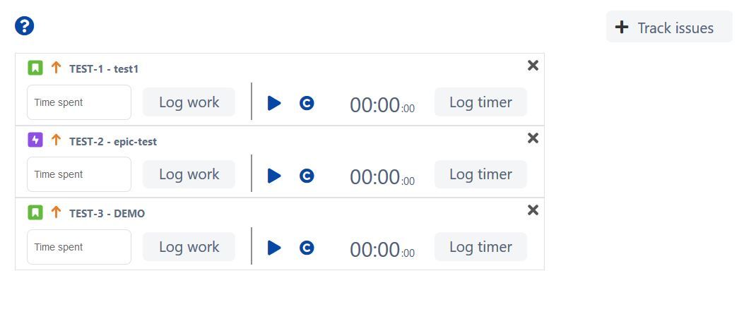 Easy time tracking