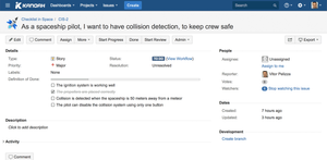 When viewing an issue, the checklist type field is shown as any other native Jira field type.