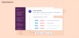 Task Check-in in Slack