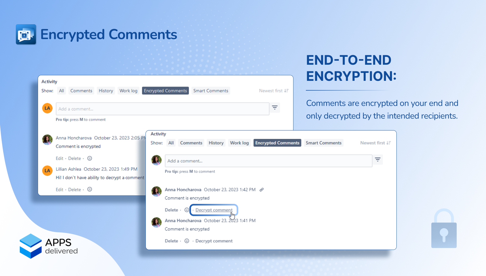 Exclusive Comment Decryption