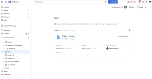 Card view with attributes
