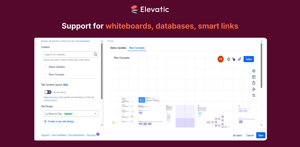 Level up your Tab experience with the support of whiteboards, databases and smart links.