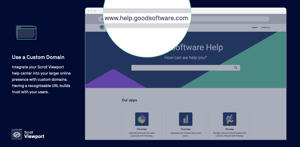 Integrate your Scroll Sites help center into your larger online presence with custom domains. Having a recognisable URL builds trust with your users.