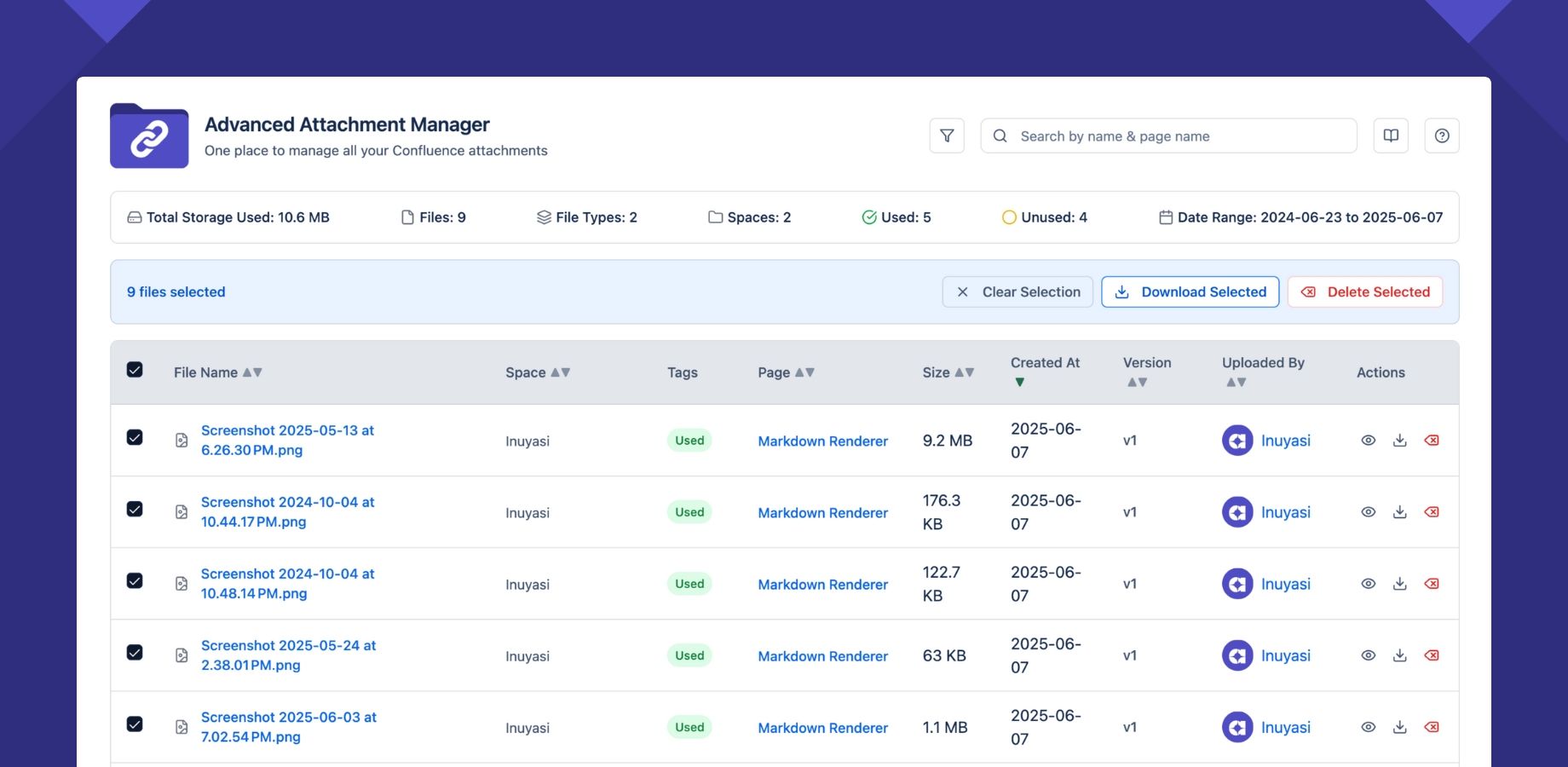 Orphaned and unused files are clearly marked — helping teams keep content tidy and up to date without manual review