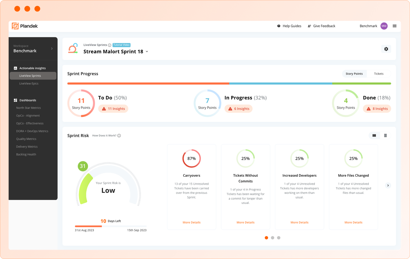 Plandek for Scrum Masters & Team Leaders