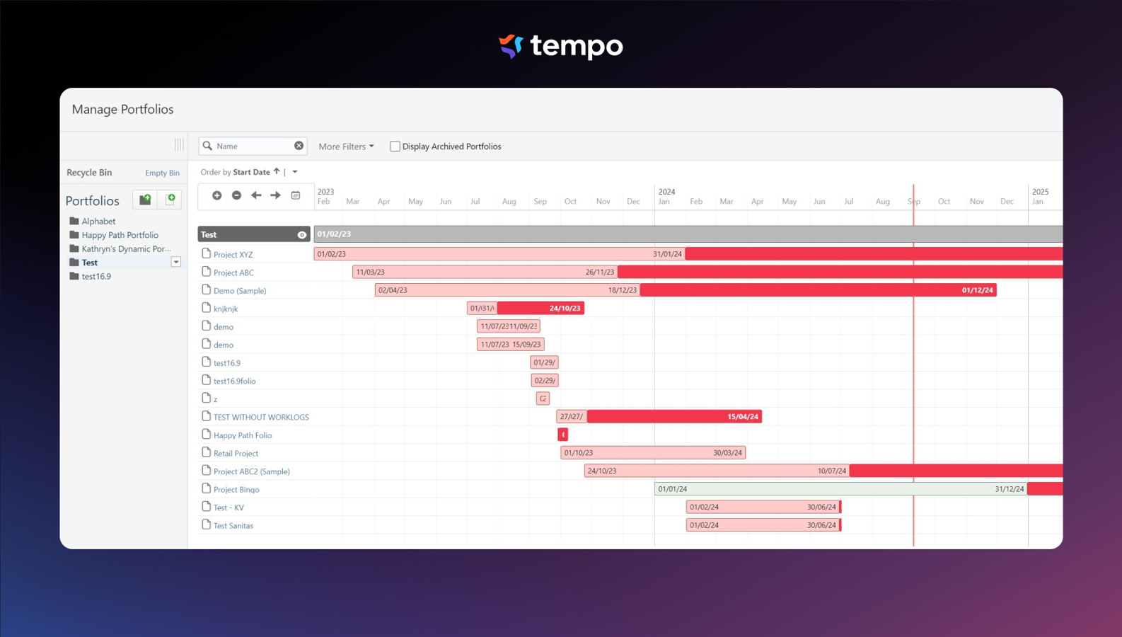Get cross-project views for easy, real-time comparisons. See aggregated budget, actual, earned value, and other metrics for better health status. A folio can belong to one or multiple portfolios.