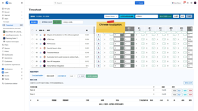 Fully localised Jira Timesheet interface with multilingual support for international teams and global time tracking workflows.