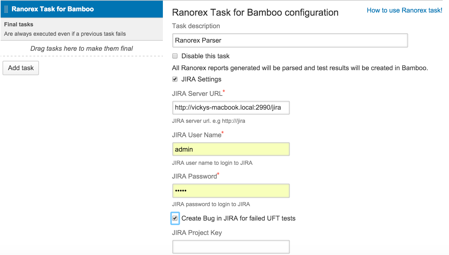 Adds Ranorex parser task to Bamboo