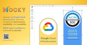 Mocky is an exceptional wireframing and diagramming tool that runs on Google Cloud and is verified for SOC2 type 2