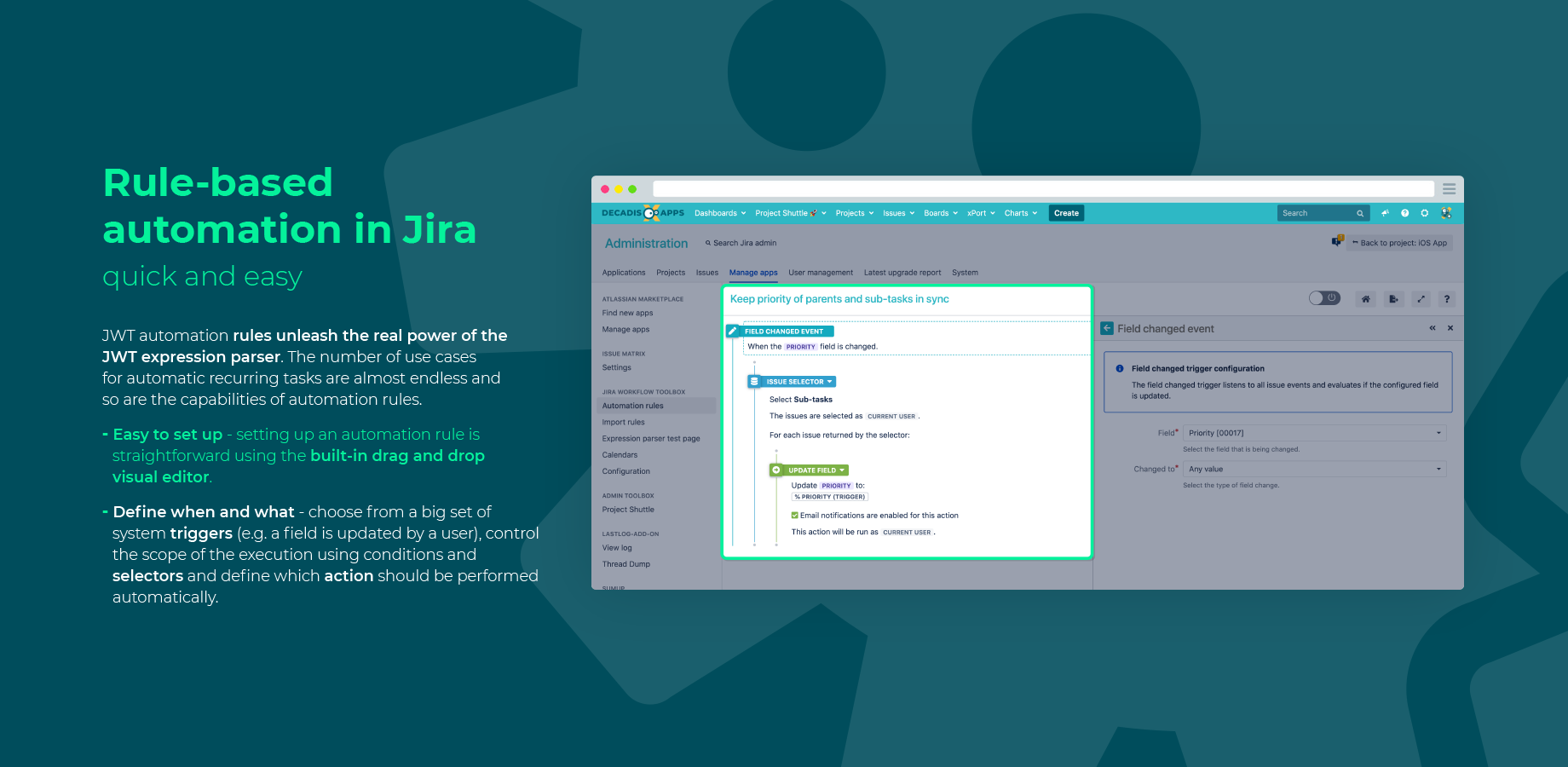 Rule-based automation in Jira: quick and easy