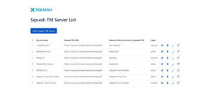 Configure and manage several SquashTM servers