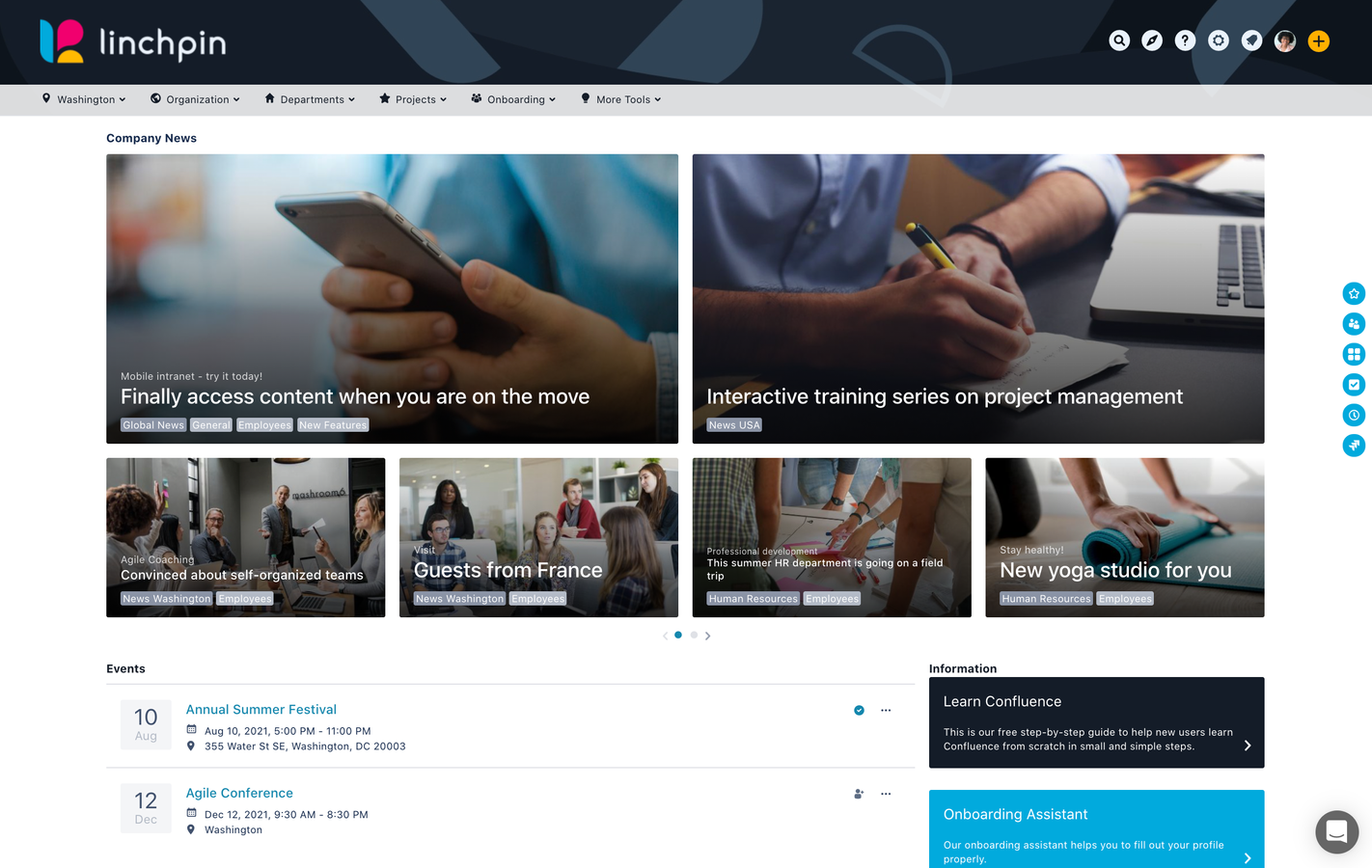 One-stop shop for everything you need to do or know each day. It keeps you informed at all times and your tools are just a click away.