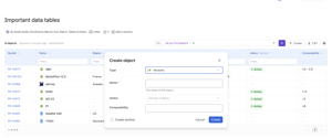 Create new asset object