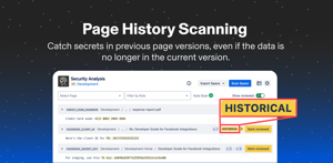 Scan Page History to Catch Secrets in Previous Versions