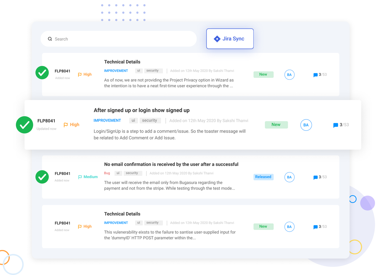 Select bugs or issues to be Synced into Jira Cloud