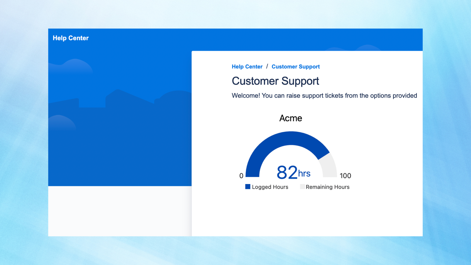 Expose metrics directly in customer portal