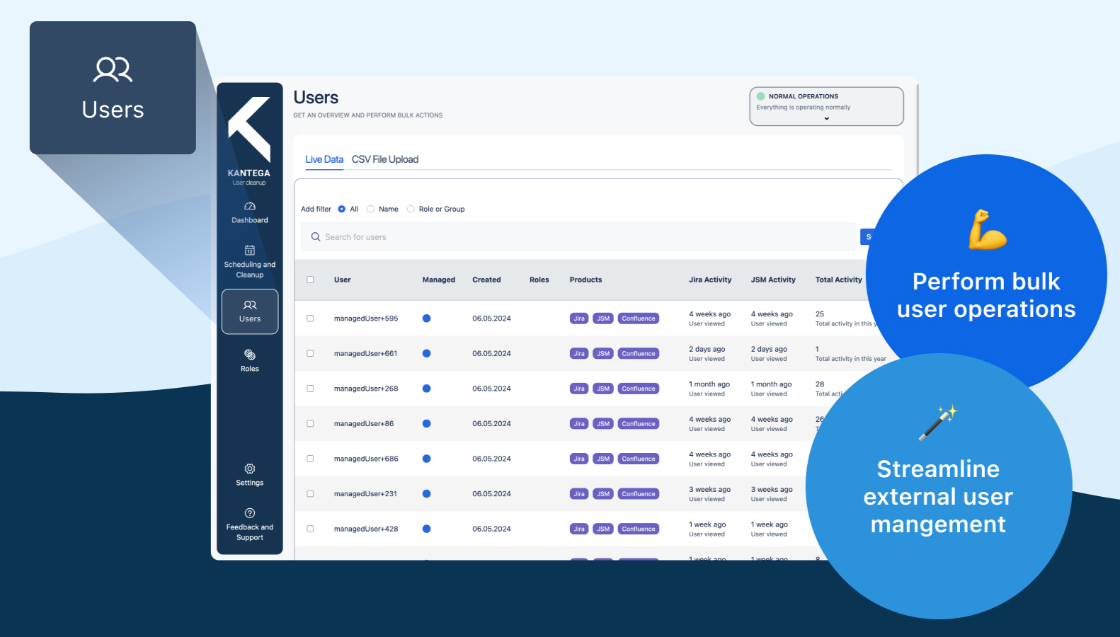 Conquer external user management