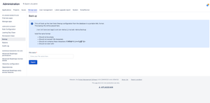 Backup page