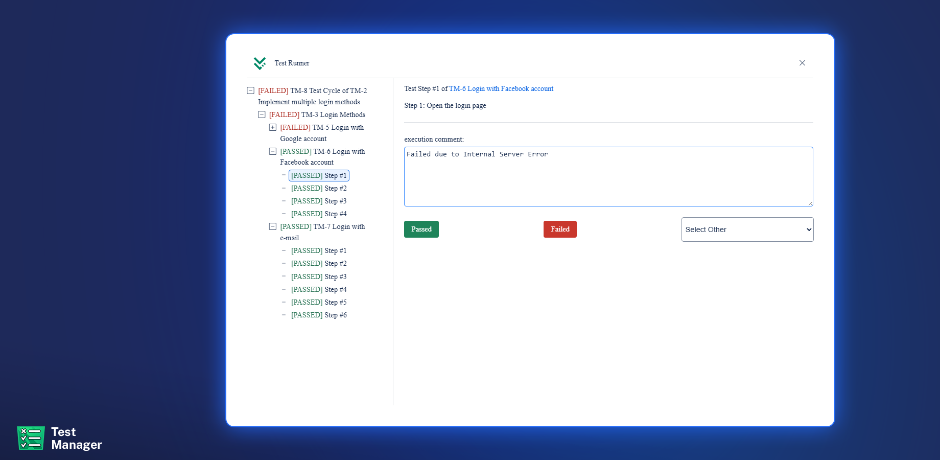 Add test result justification as a Jira comment