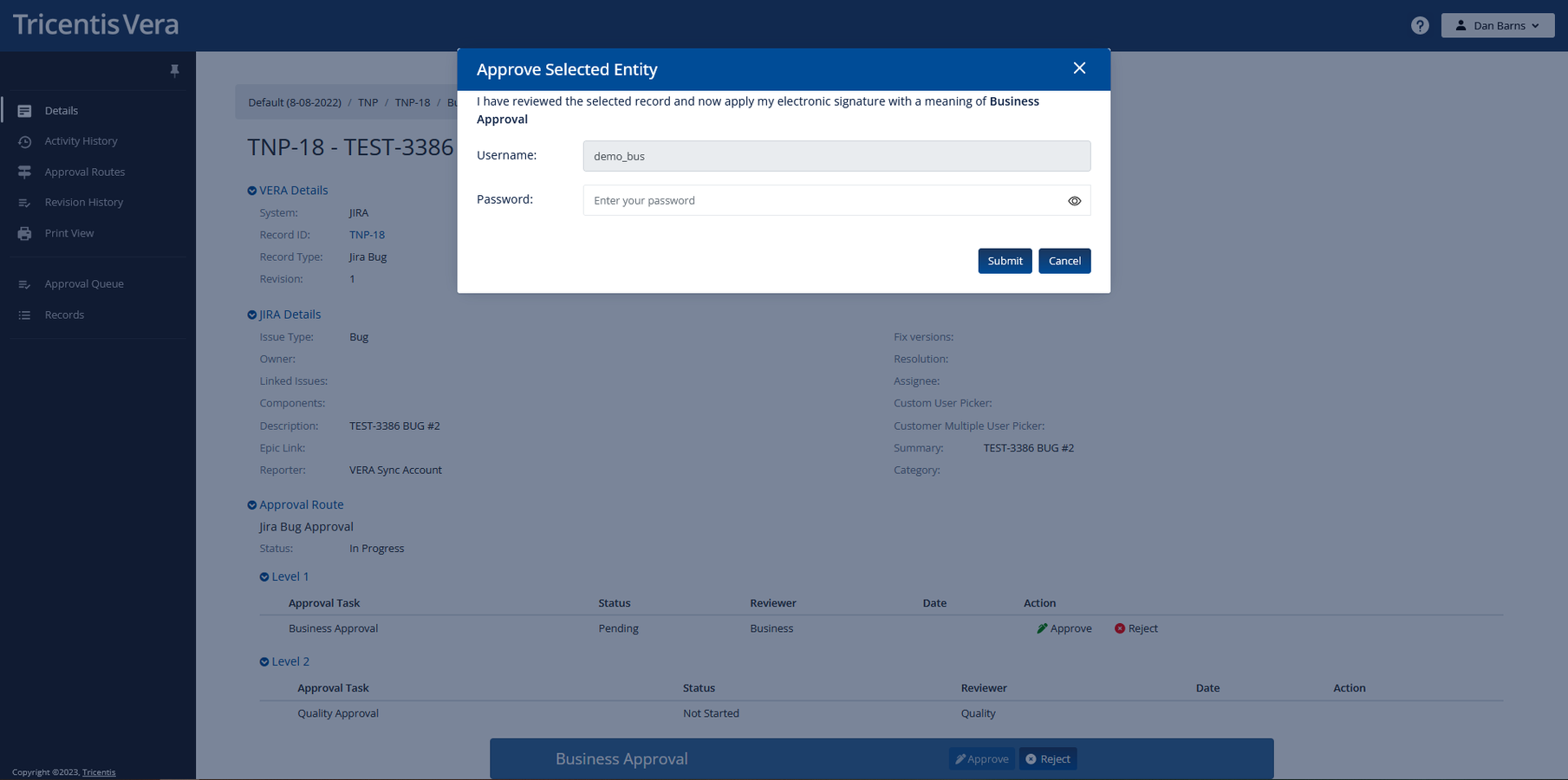 End-to-End Approval System