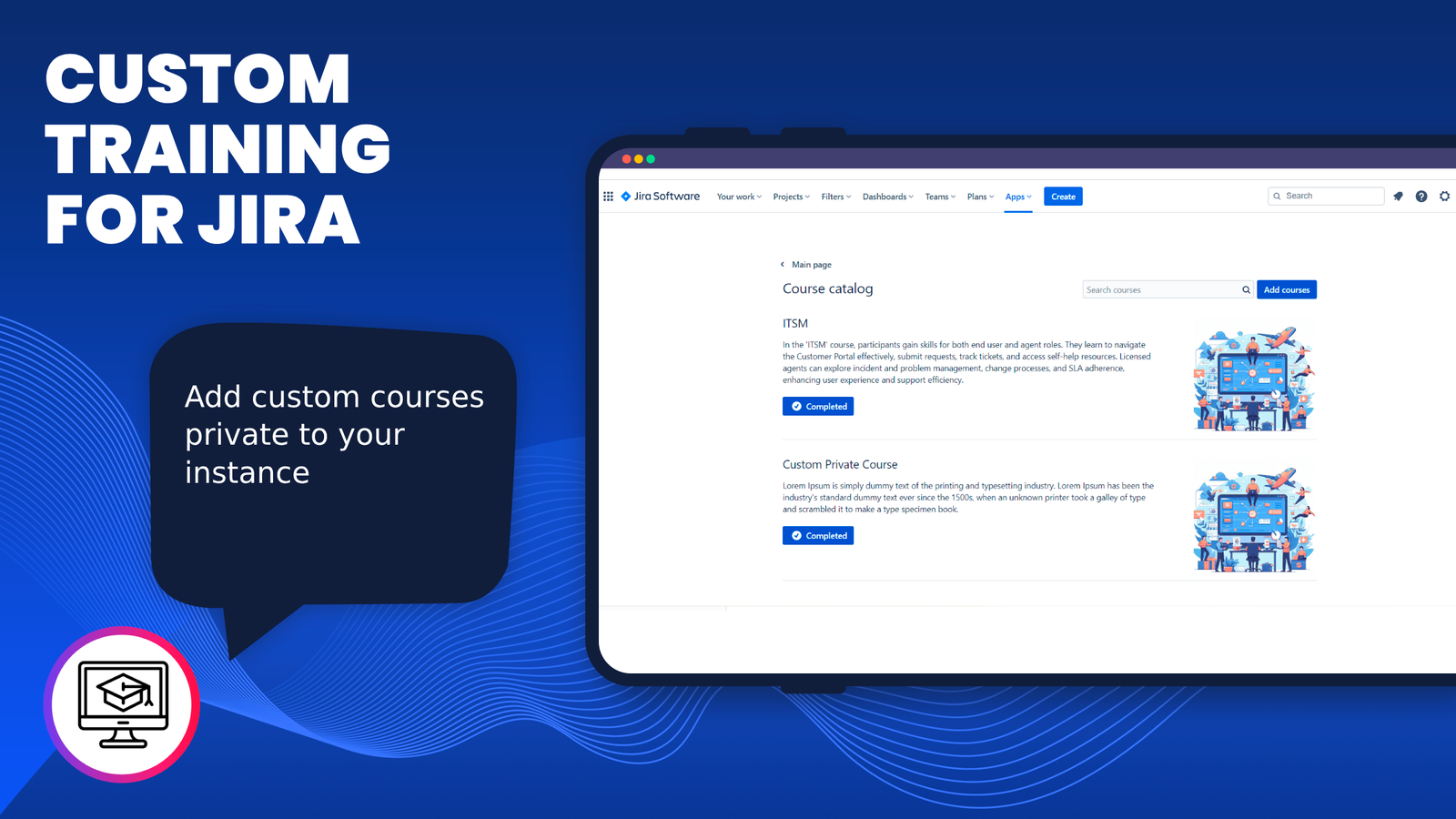 Add private content for your instance