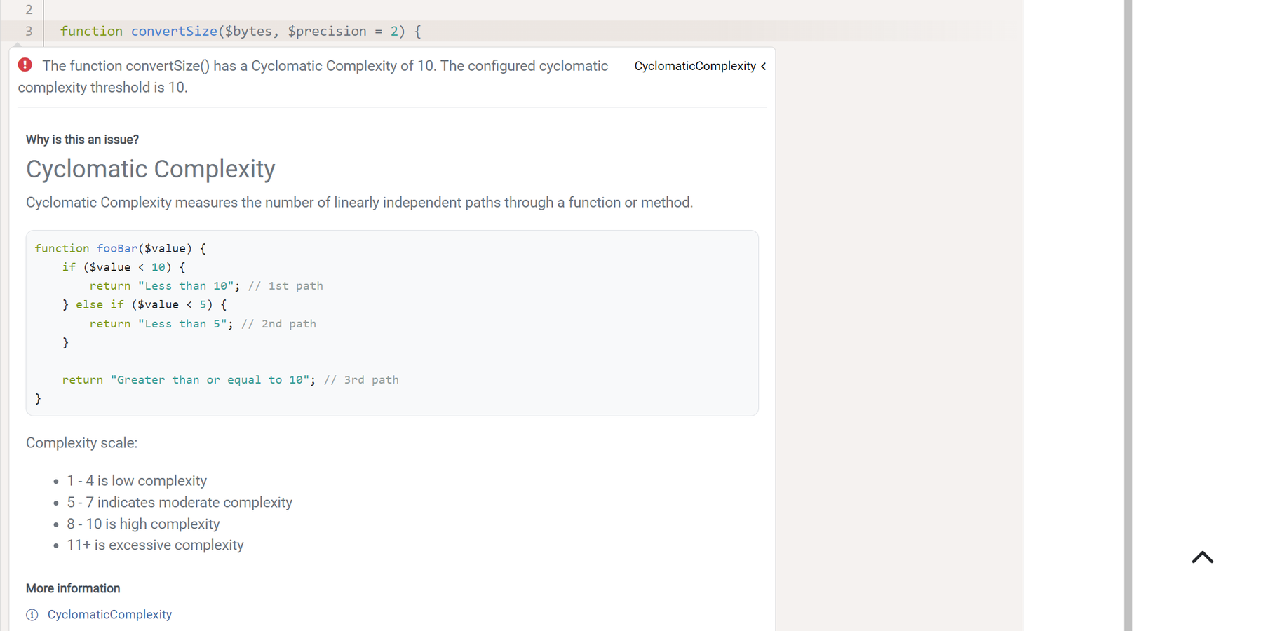 Cyclomatic Complexity