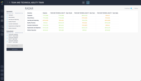 Consolidate assessments at the program or multi-team level and analyze overall skills