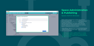 Publishing & templates - publish content to multiple spaces, convert pages to blog posts or copy prepared page trees or spaces. Support your personal publishing workflow in no time.