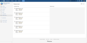 Board with the default "Unreleased" -> "Released" workflow
