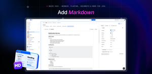 Render Markdown directly in Jira for clean, structured technical notes, documentation, and formatted content.
