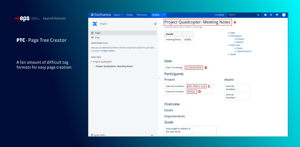 A fair amount of different tag formats for easy page creation.