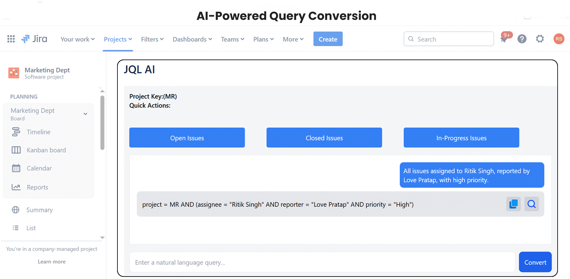 AI-Powered Query Conversion